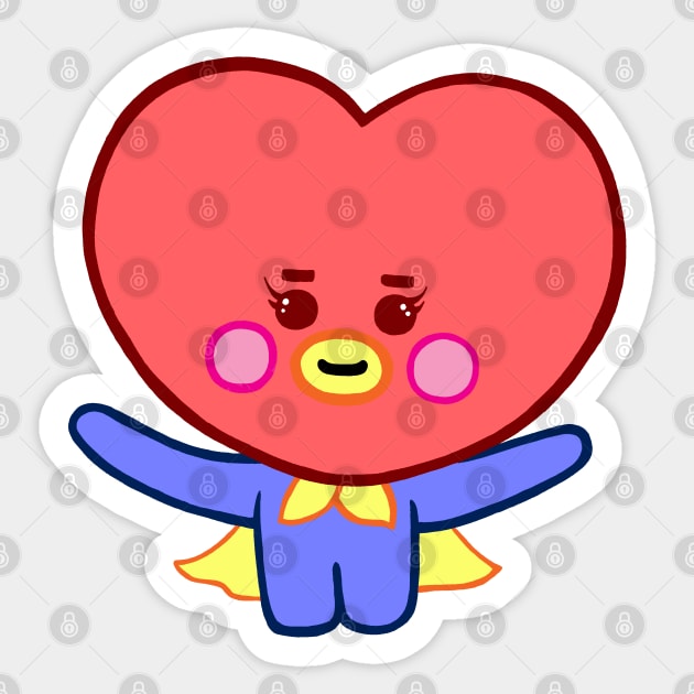 BT21 baby Tata Sticker by Artimas Studio